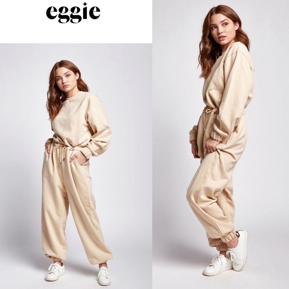NWT eggie sublime sweat jumpsuit